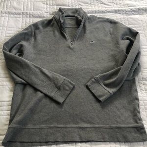 Vineyard vines 1/4 zip pullover, gently used, grey